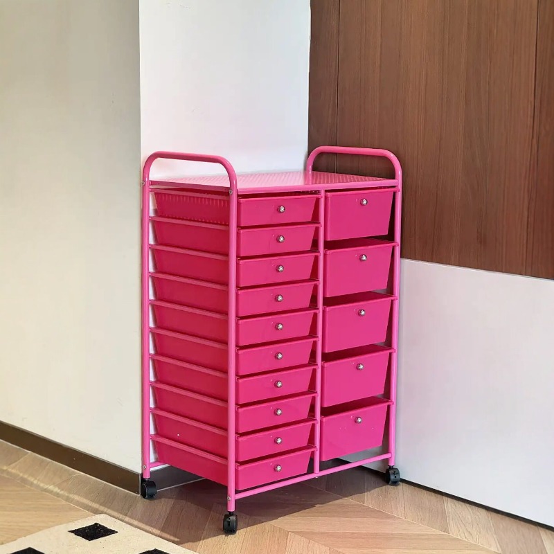 Rolling File Cart - عربة تخزين متعددة الأدراج من دوبامين،
