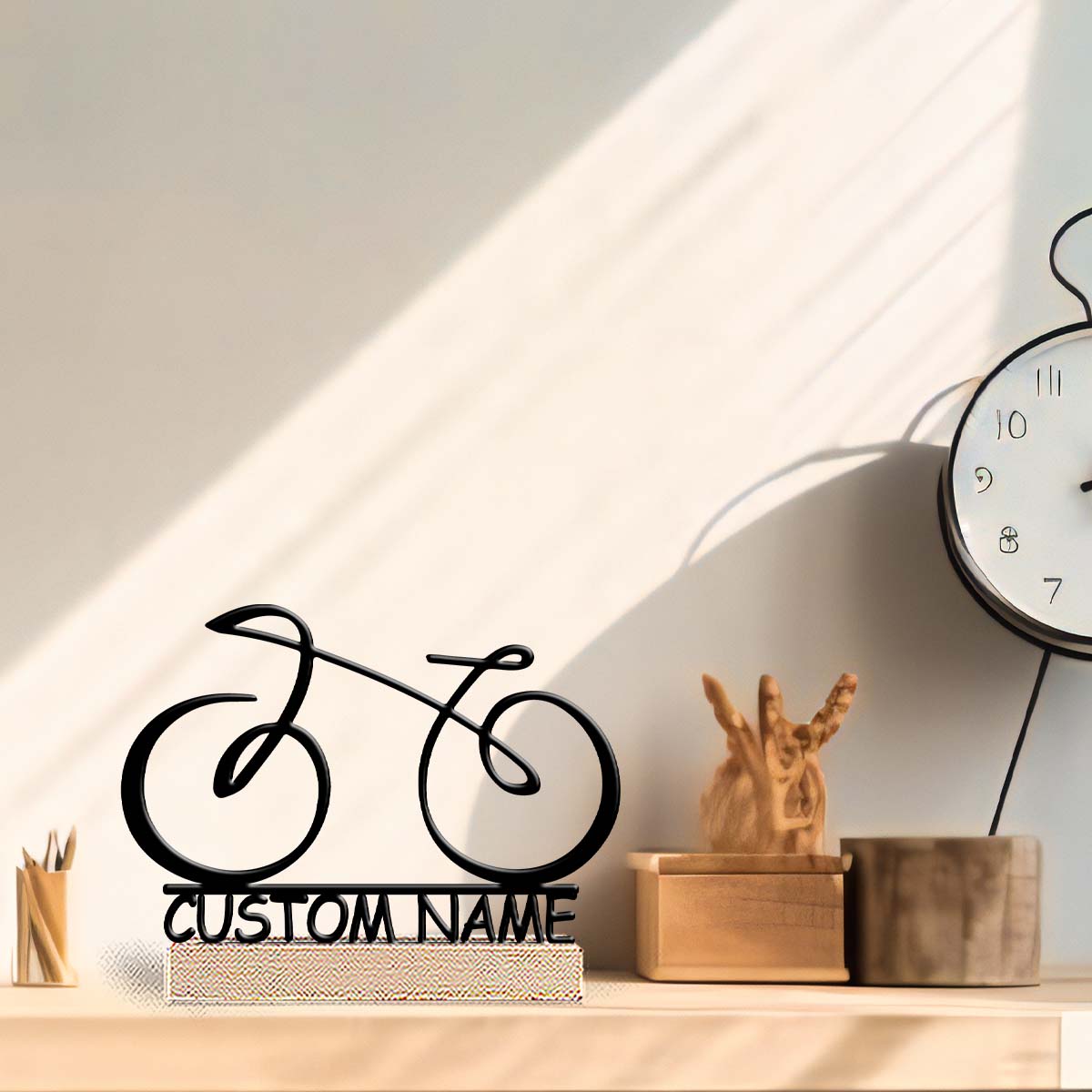 Home Office Gifts - قطعة واحدة، تحفة فنية معدنية بتصميم