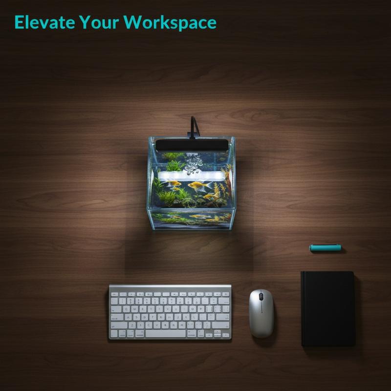 Home Office Lamp - مصباح LED مرن للحوض السمكي بمنفذ