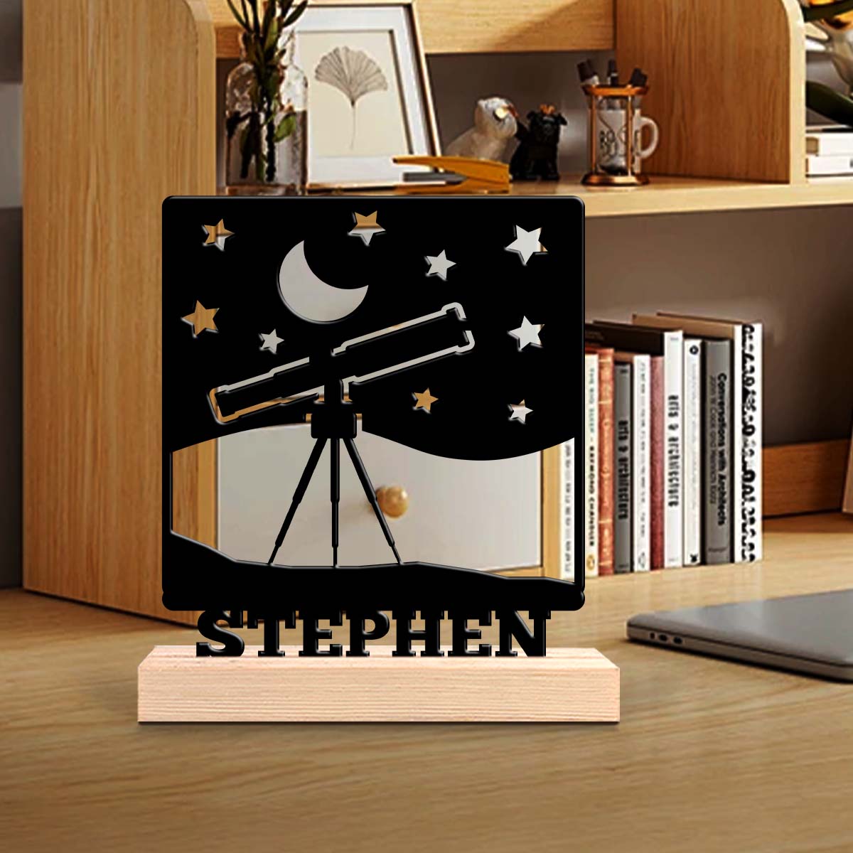 Home Office Gifts - قطعة واحدة: تحفة فنية معدنية بتصميم