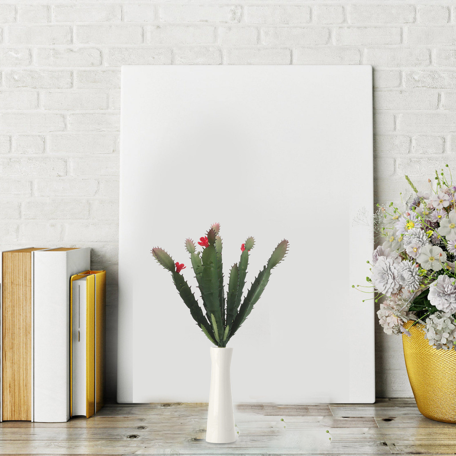 Plant Desk Mini - ترتيب زهور صبار اصطناعية صغيرة في