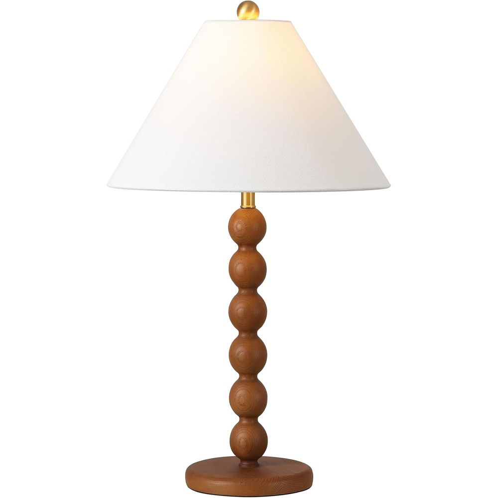 Home Office Lamp - مصباح طاولة من الراتنج البني الطبيعي