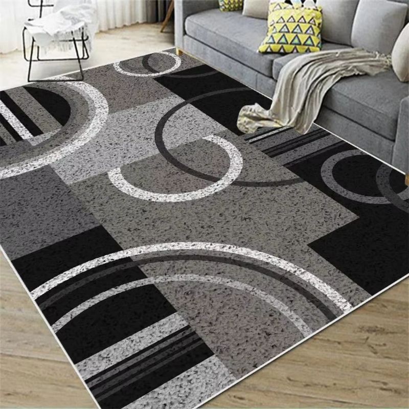 Home Office Rug - سجادة VIKAMA الحديثة ذات التصميم الهندسي