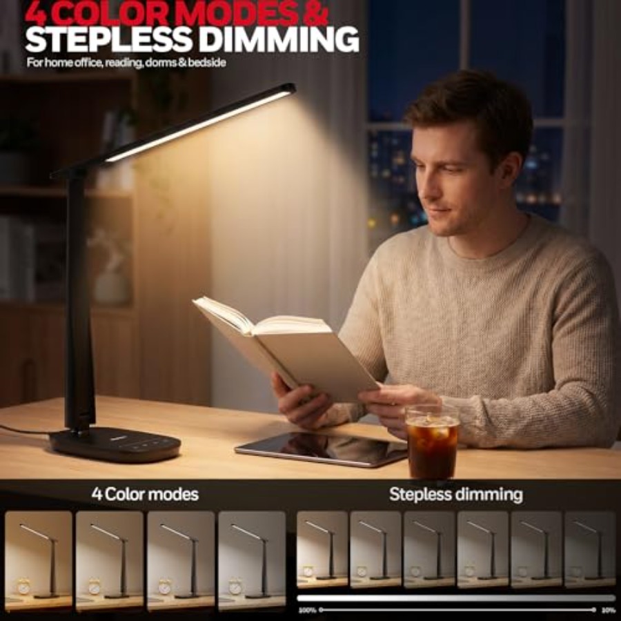مصباح مكتب LED للمنزل والمكتب، - مراجعة Home Office Lamp وسعره