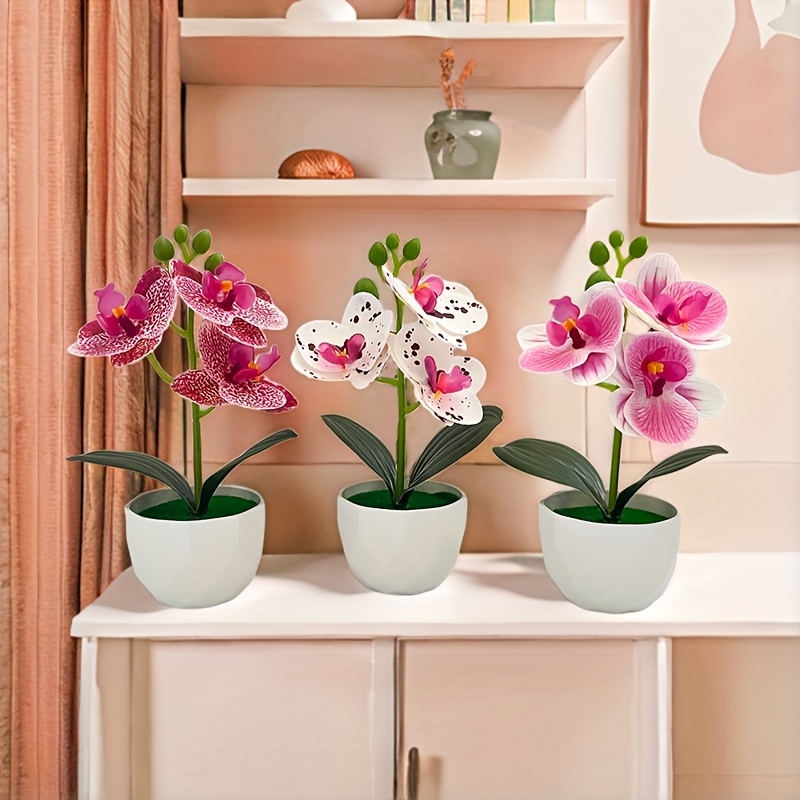 3 قطع من زهور الأوركيد الاصطنا - مراجعة Plant Desk Mini وسعره