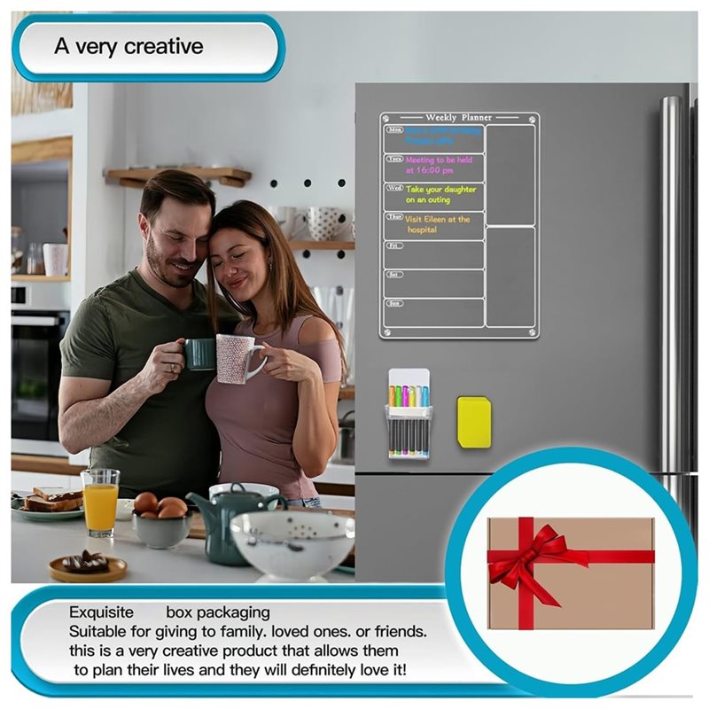 تقويم شفاف للثلاجة من CHCH مع  - مراجعة Magnetic Calendar Board وسعره