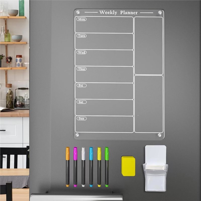 تقويم شفاف للثلاجة من CHCH مع  - مراجعة Magnetic Calendar Board وسعره
