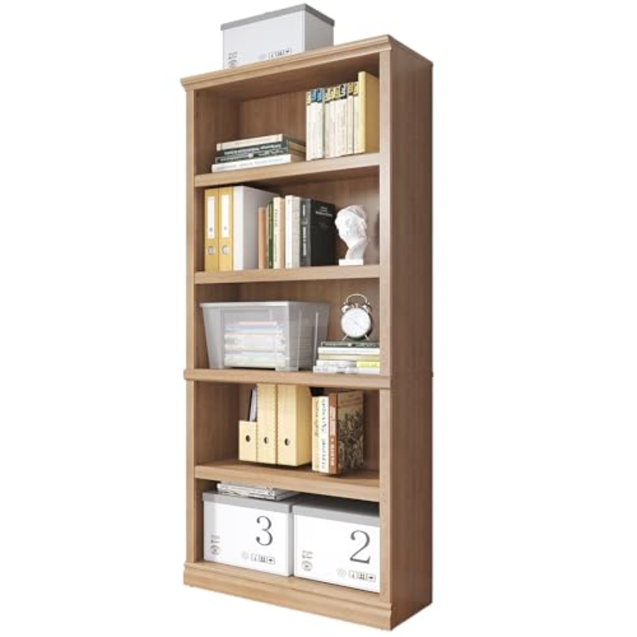 رف كتب من خشب البلوط الأبيض با - مراجعة Home Office And Library وسعره