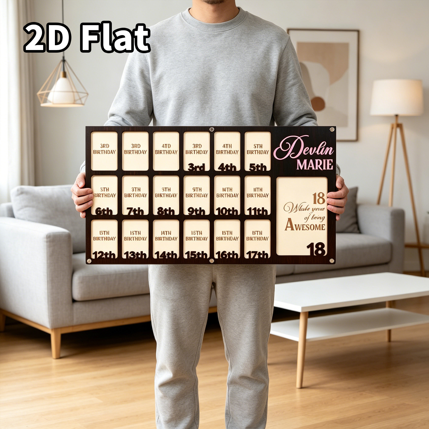 لوحة خشبية مخصصة للصور، ديكور  - مراجعة Home Office Gifts وسعره