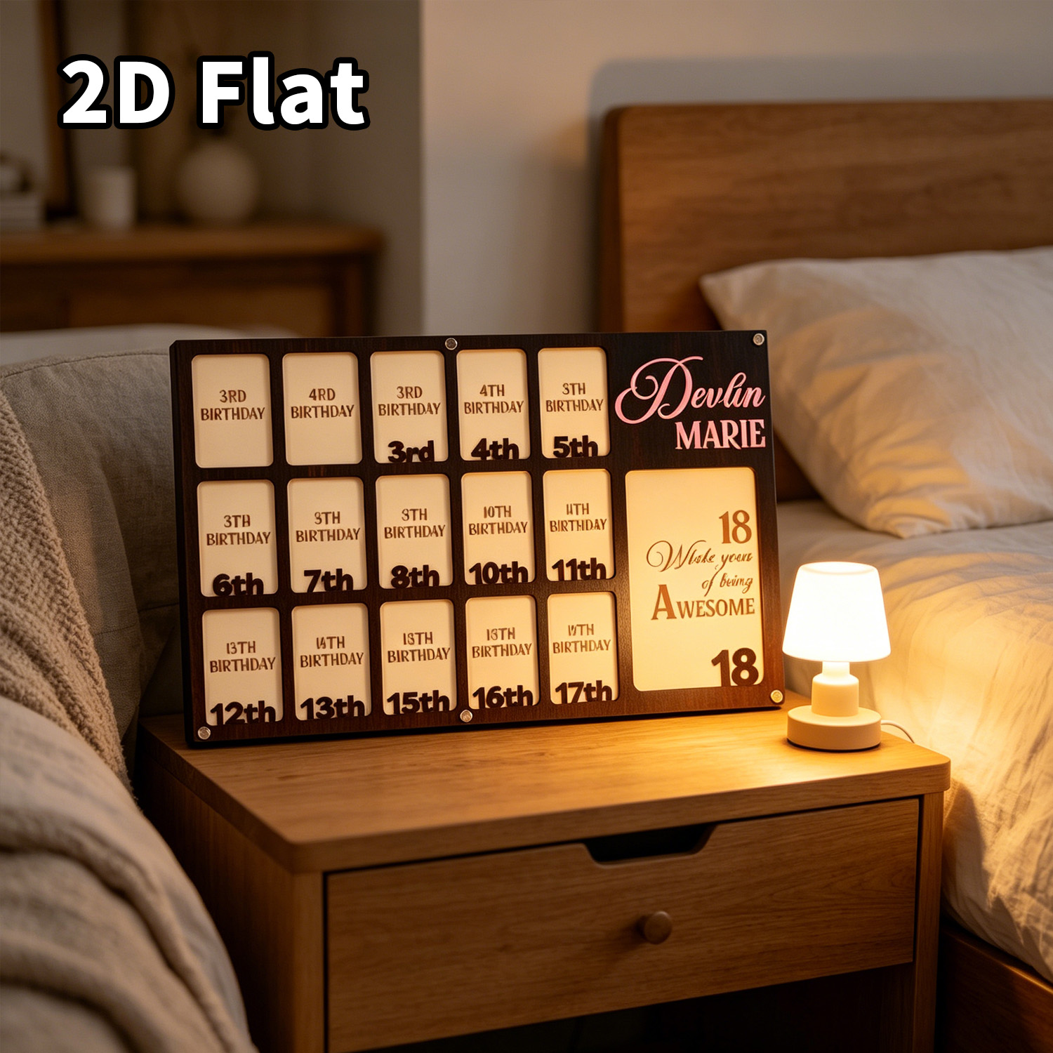 لوحة خشبية مخصصة للصور، ديكور  - مراجعة Home Office Gifts وسعره