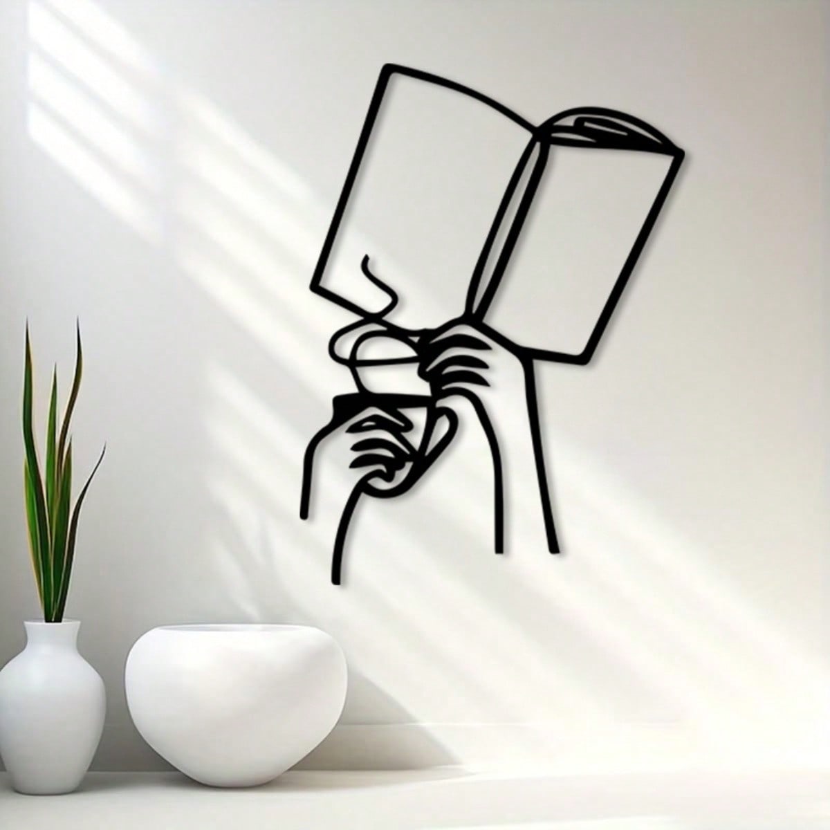 ديكور جداري معدني مطلي بالبودر - مراجعة Home Office And Library وسعره
