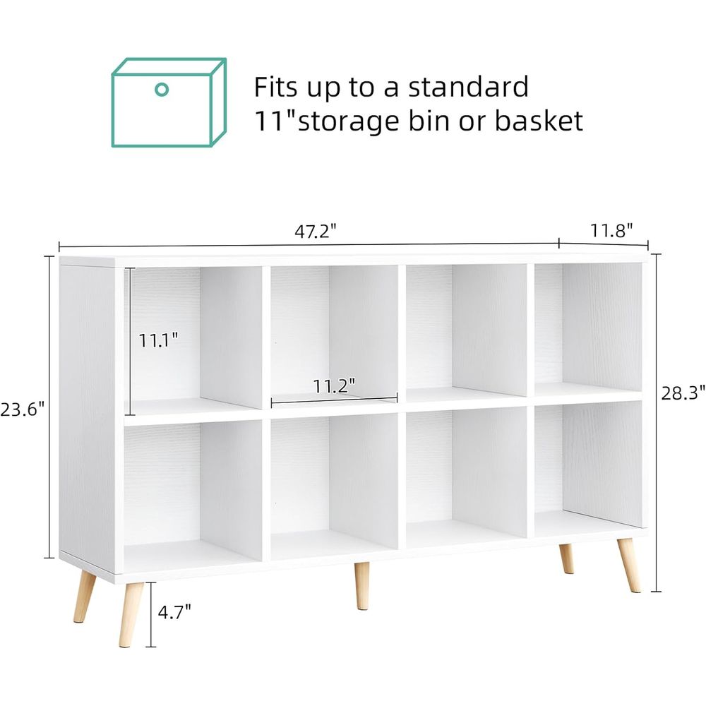رف كتب خشبي من طبقتين مع أرجل، - مراجعة Home Office With Bookshelves وسعره
