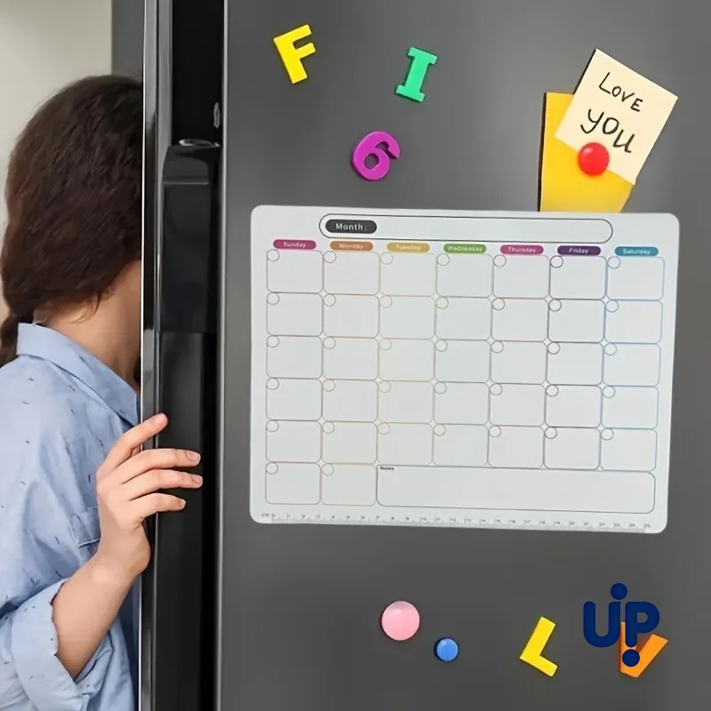 مغناطيس ثلاجة، مخطط شهري وأسبو - مراجعة Magnetic Calendar Board وسعره