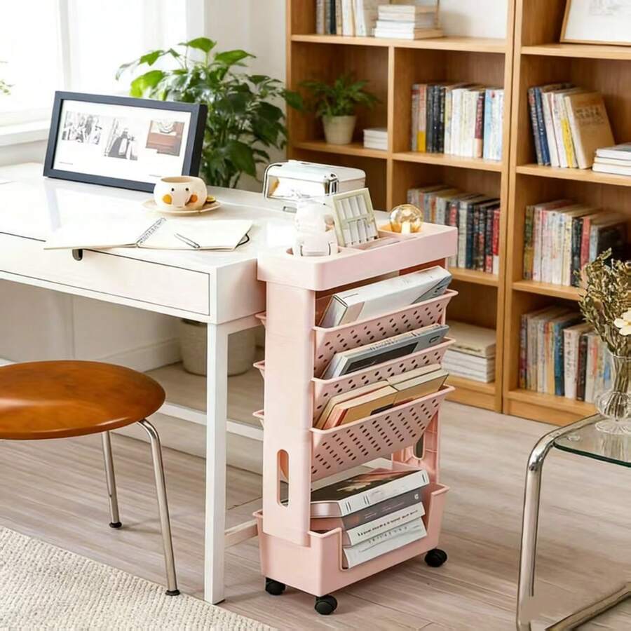 عربة تخزين متحركة بخمسة طبقات  - مراجعة Rolling File Cart وسعره