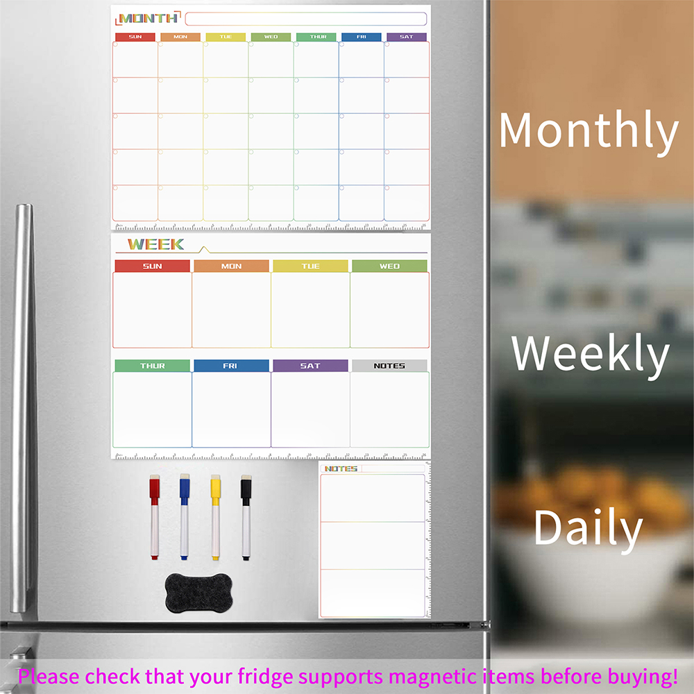 لوح مغناطيسي قابل للمسح الجاف، - مراجعة Magnetic Calendar Board وسعره