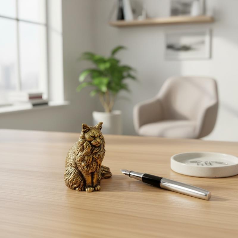 تمثال قط صغير من نوع ميني كون  - مراجعة Home Office Freelancer وسعره