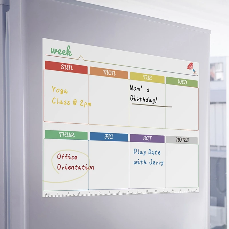الأسبوع اليومي شهر خطة التقويم - مراجعة Magnetic Calendar Board وسعره