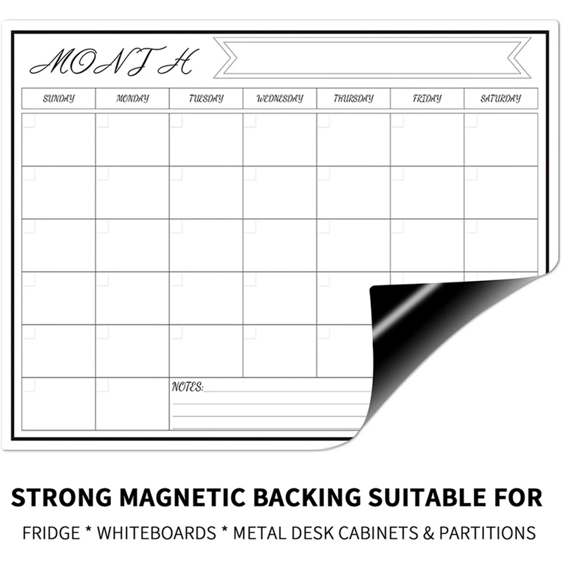 الأسبوع اليومي شهر خطة التقويم - مراجعة Magnetic Calendar Board وسعره