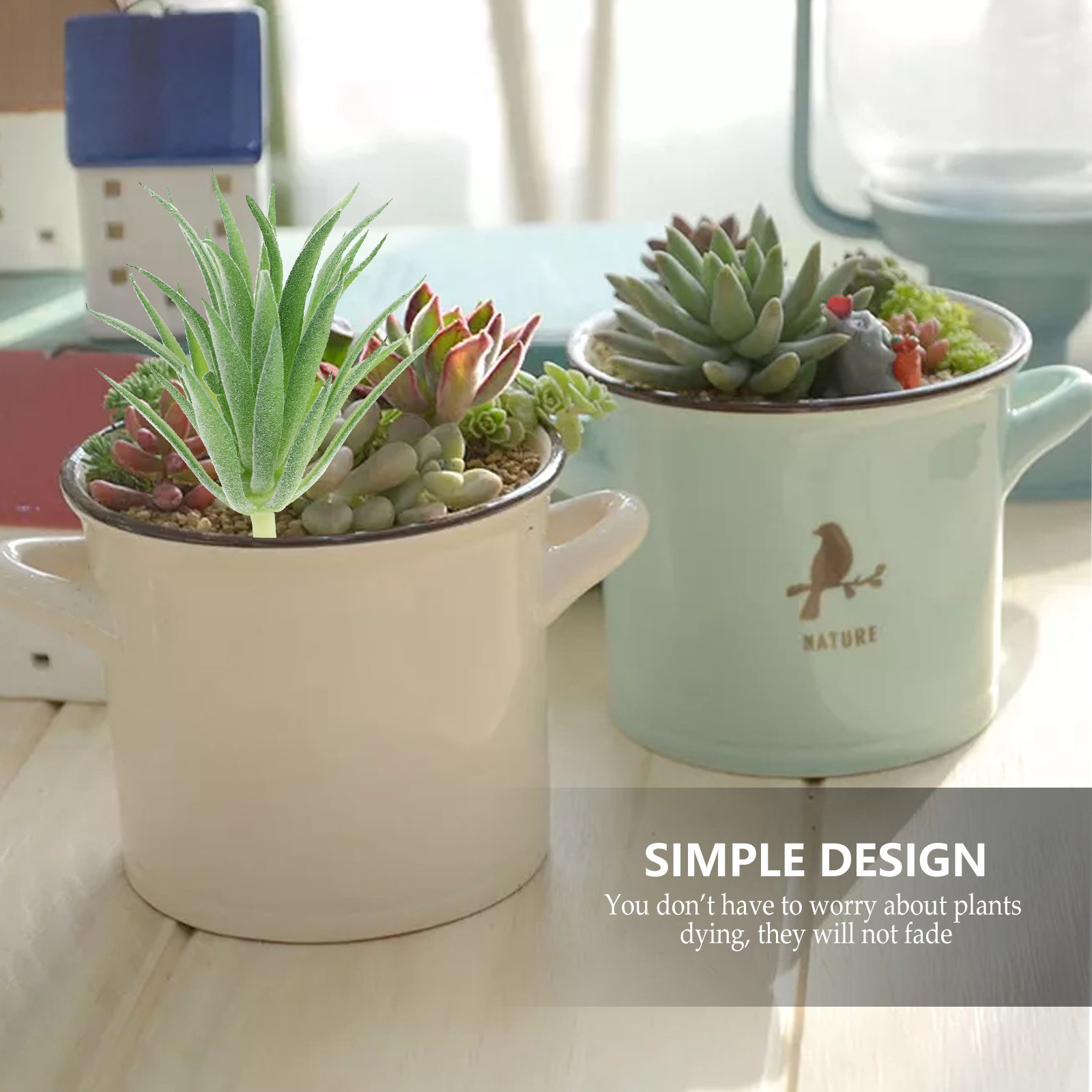 20 قطعة من النباتات الصناعية ا - مراجعة Plant Desk Mini وسعره