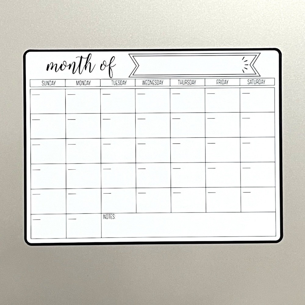 تقويم محمول مغناطيسي جاف للمسح - مراجعة Magnetic Calendar Board وسعره