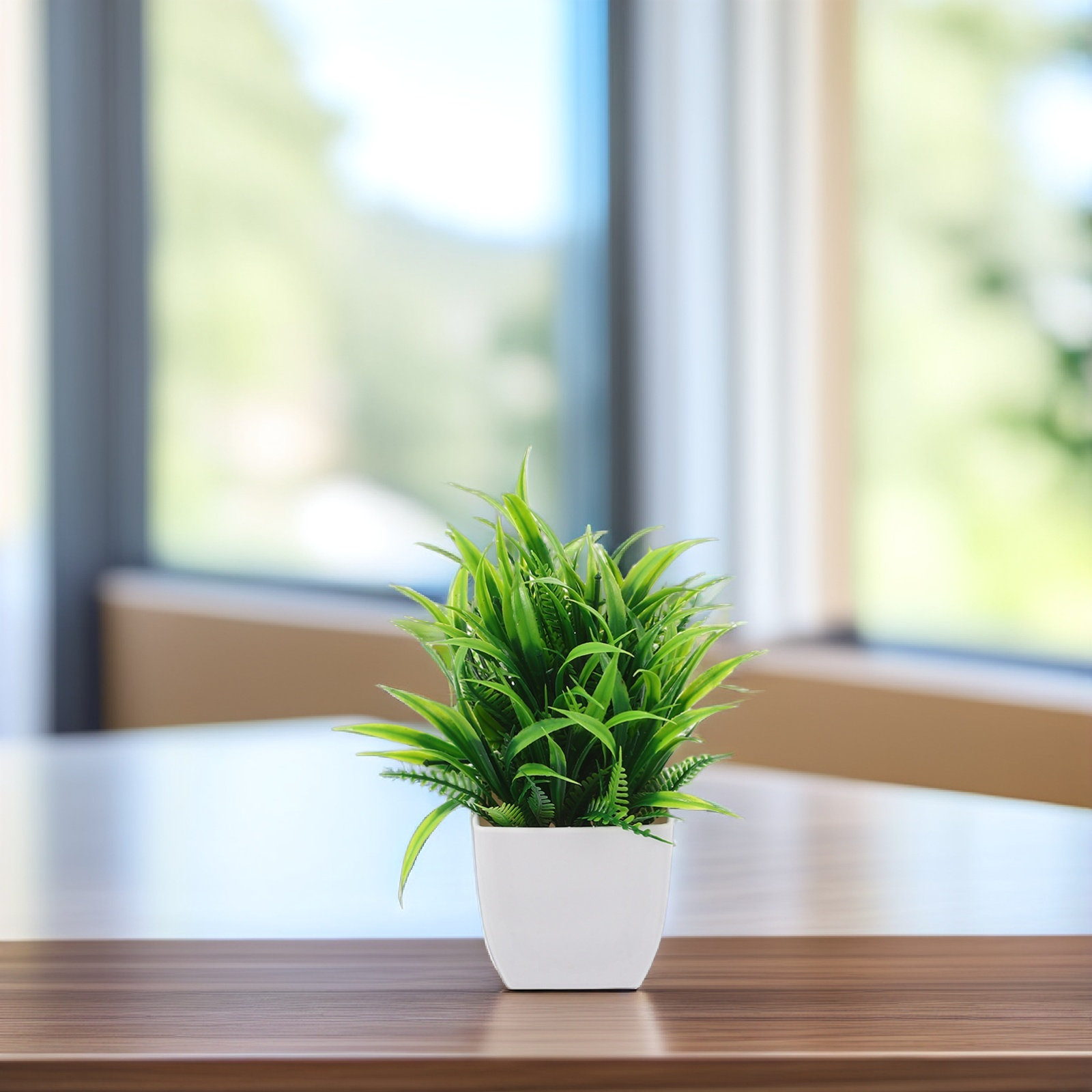 3 قطع من النباتات الصناعية الص - مراجعة Plant Desk Mini وسعره